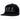 Black flat bill cap with the text 'H.F.E. Good Fishing Entertainment' embroidered on the front in white.