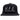 Black flat bill hat with 'H.F.E. Hood Fishing Entertainment' embroidered on it in white.