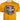 A vibrant yellow T-shirt featuring a graphic of a fishing scene with a cartoon fish and an angler.