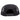 Black mesh snapback cap viewed from the back.