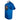 Side of a blue T-shirt with a colorful graphic design on the front.